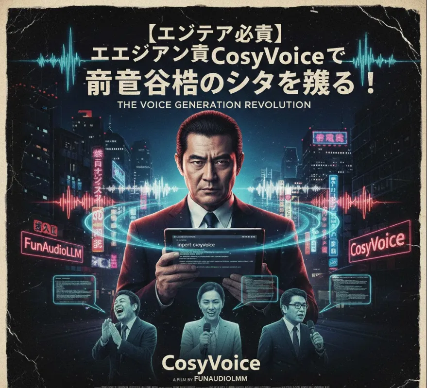 多言語・感情制御も自由自在！CosyVoiceという最強の武器をシステムに組み込む方法
