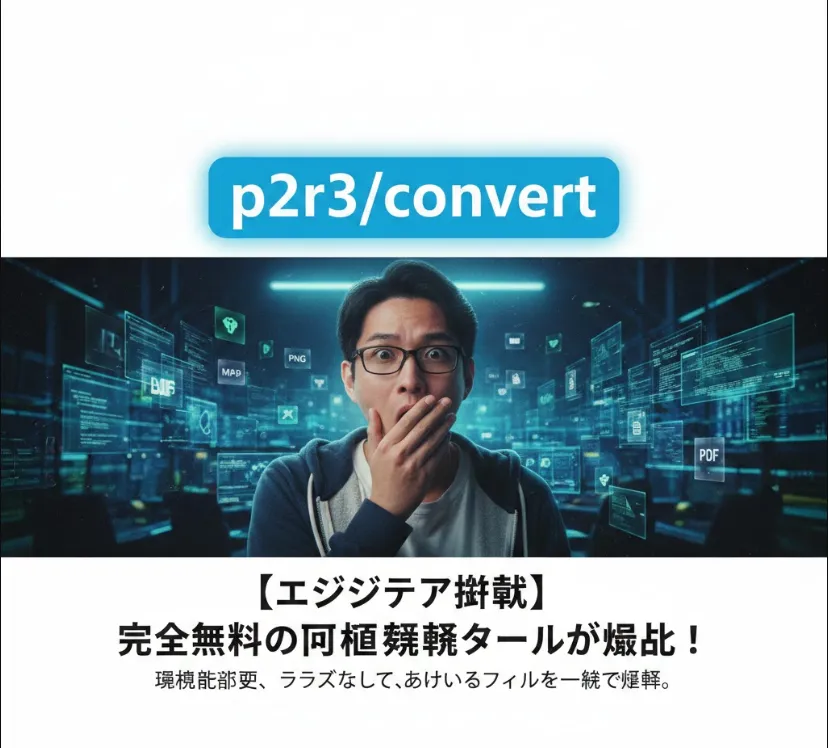 Wasmの力で爆速変換！「p2r3/convert」をソフトウェアエンジニアが推す理由と、その圧倒的なコスパの正体